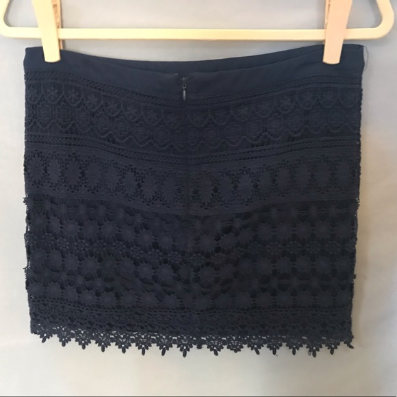 Blue Lace Skirt - Picture 2 of 3